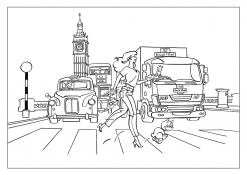 Раскраска DAF LF Лондон