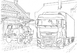 Раскраска DAF XF Euro 6